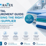 Hospital Procurement Guide showing premium medical linen solutions, healthcare textile procurement strategies, hospital bed linens, compliance standards, and reliable linen supplier selection.