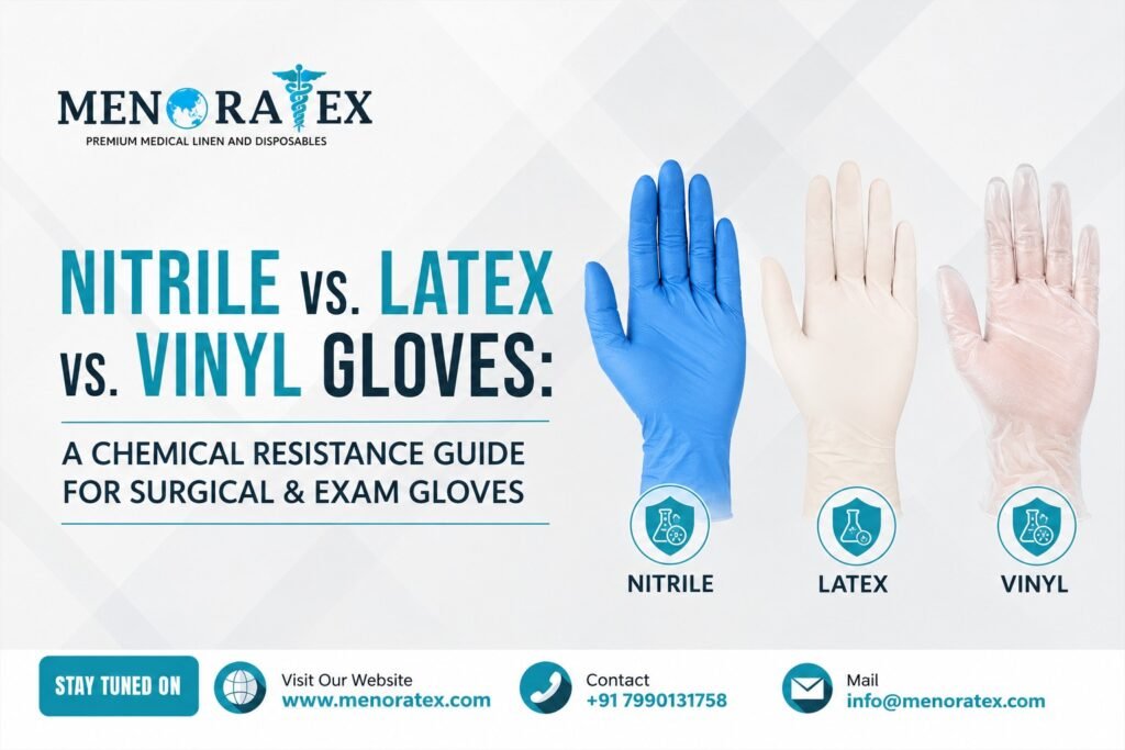 Nitrile vs. Latex vs. Vinyl Gloves: A Chemical Resistance Guide for Surgical & Exam Gloves