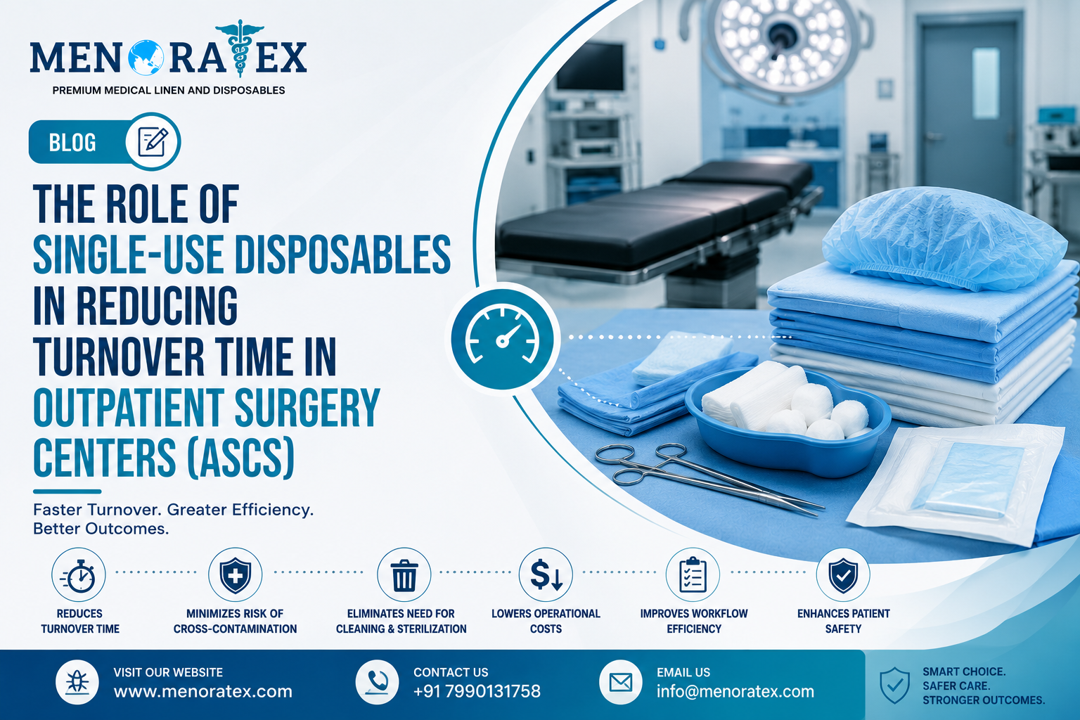 Single-use surgical disposables helping reduce turnover time in outpatient surgery centers (ASCs)
